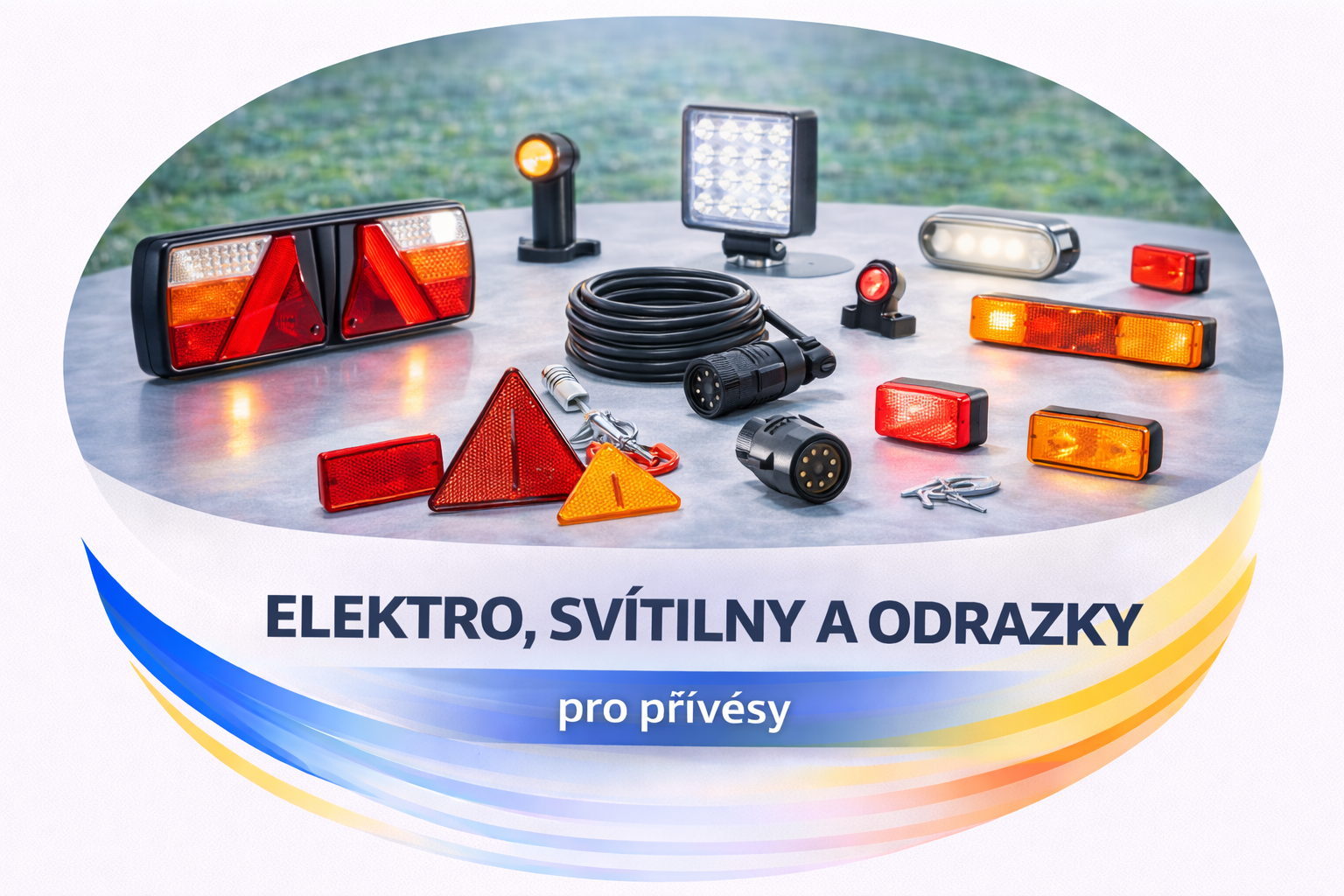 Elektro, svítilny a odrazky pro přívěsy
